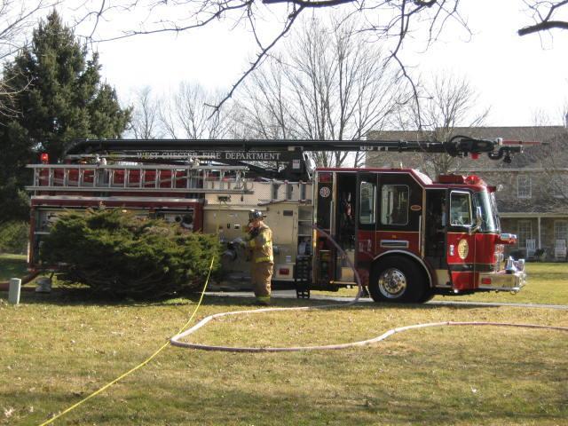 House Fire on Regimental Drive, East Bradford Township.  February, 2012.