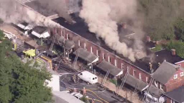 Assit to Coatesville Fire Department for a 4 Alarm Fire in the 600 Block of Coates Street, June 2012.
