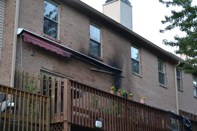 Deck Fire on Shropshire Dr, East Bradford Township, July 2012.