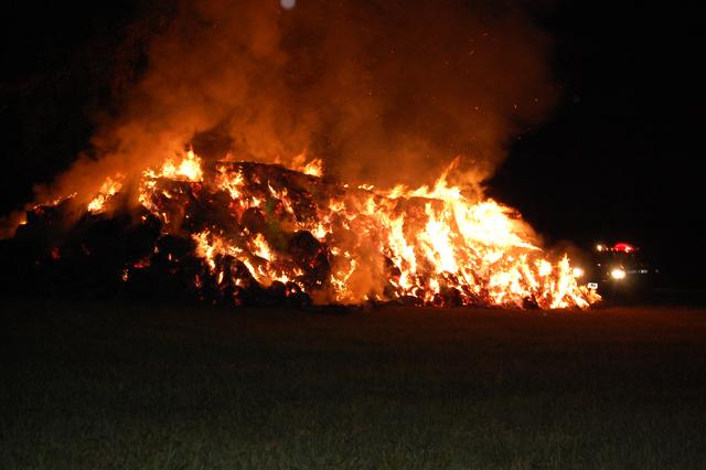 Hale Bales Fire on Birmingham Road in Birmingham Township.  July 2007.