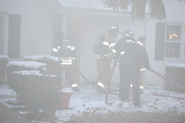 Apartment Fire on W. Marshall Street in West Chester Borough.  November 2008.