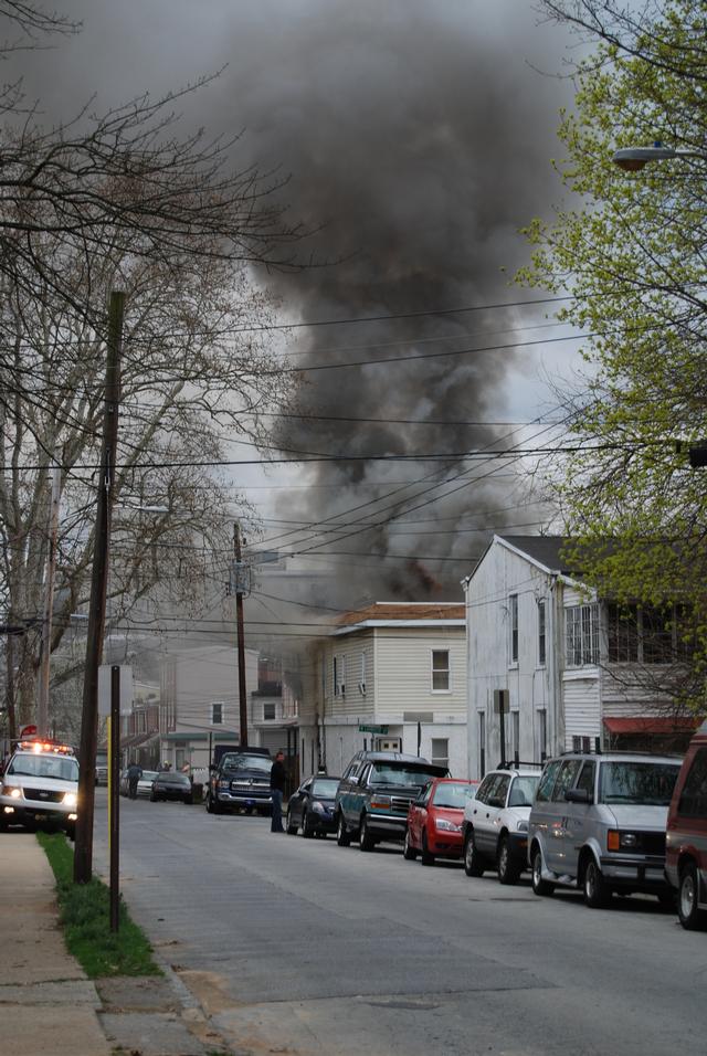 House Fire on N. Darlington Street in West Chester Borough.  April 2008.
