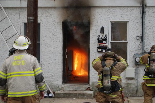 House Fire on N. Darlington Street in West Chester Borough.  April 2008.