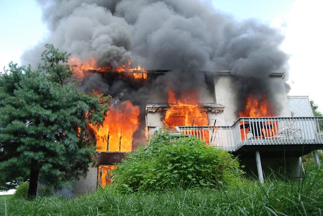 House Fire on Cotswold Lane in West Goshen Township.  Side C.  August 2009.  