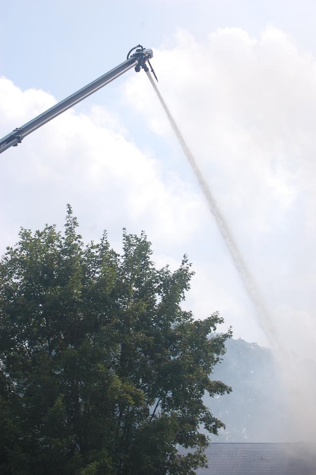 House Fire on Cotswold Lane in West Goshen Township.  Engine 51-1 in service on side A.  August 2009.  