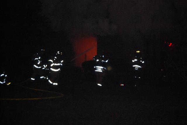Commercial Building Fire at Holly Metals in West Goshen Township.  January 2010.