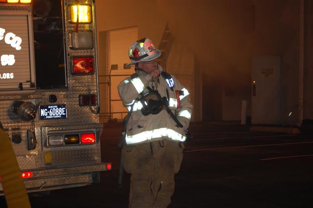 Commercial Building Fire at Holly Metals in West Goshen Township.  Asst. Chief McClure running Operations.  January 2010.