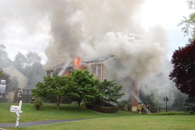 House Fire on Greystone Drive in West Goshen Township.  July 2010.