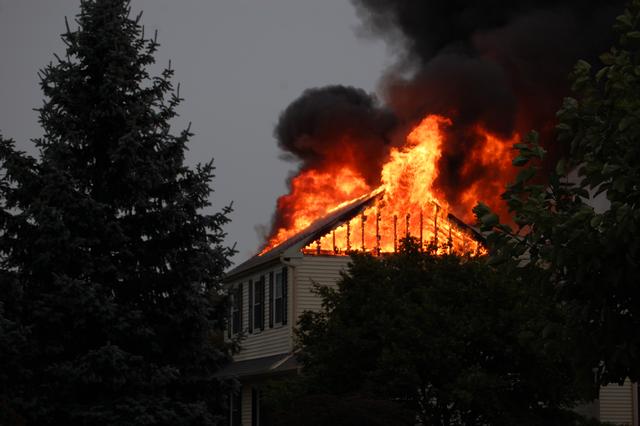 House Fire on Exeter Drive in West Goshen Township.  July 2010.