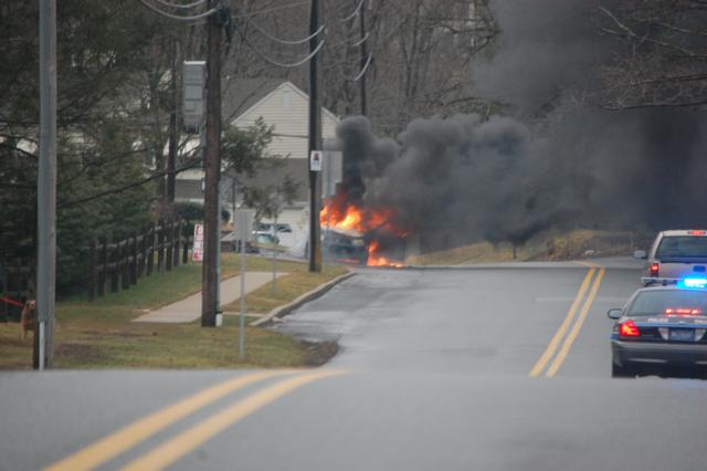 Auto Fire on W. Rosedale Avenue, West Goshen Township.  March 2011.