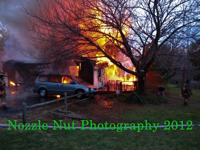 House fire on Knollwood Dr, West Goshen Township, November 2012.
