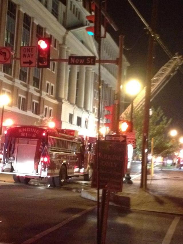 Apartment Fire in the 200 block of W Market St, West Chester Borough, August 2012.