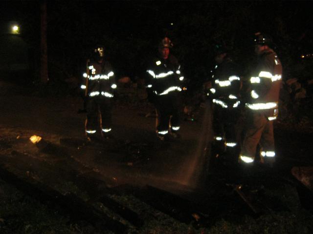 52 crews at the N. Wayne Street woods fire, April 2012.