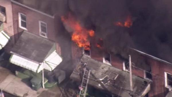 Assit to Coatesville Fire Department for a 4 Alarm Fire in the 600 Block of Coates Street, June 2012.