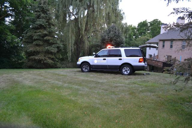 Deck Fire on Shropshire Dr, East Bradford Township, July 2012.