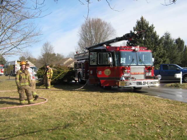 House Fire on Regimental Drive, East Bradford Township.  February, 2012.