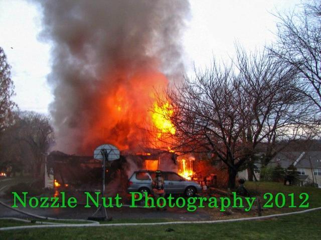 House fire on Knollwood Dr, West Goshen Township, November 2012.