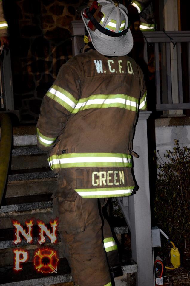 Christmas Day house fire in the 900 block of W Miner Street, East Bradford Township, December 2012.