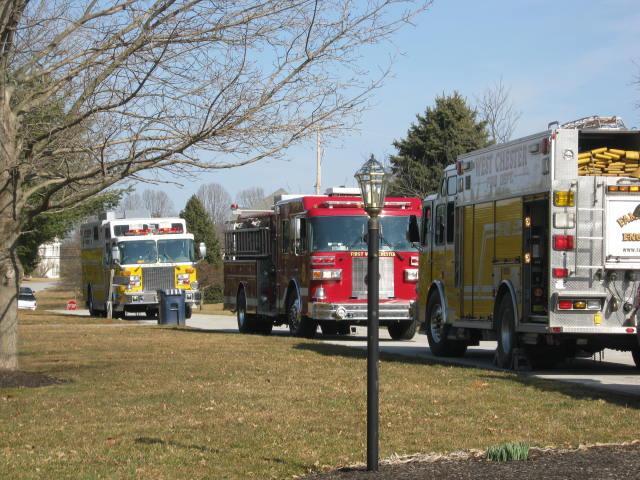 House Fire on Regimental Drive, East Bradford Township.  February, 2012.