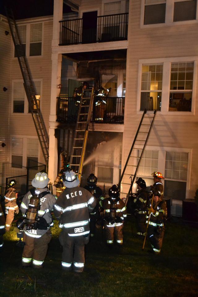 Apartment Fire, Skiles Blvd, Westtown Township, July 2012.