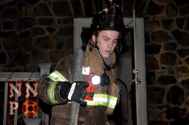 Christmas Day house fire in the 900 block of W Miner Street, East Bradford Township, December 2012.
