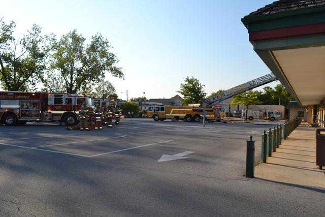 Commercial Building Fire in the Gay Street Plaza, West Chester Borough, July 2012.