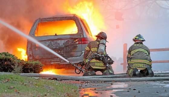 House fire on Knollwood Dr, West Goshen Township, November 2012.