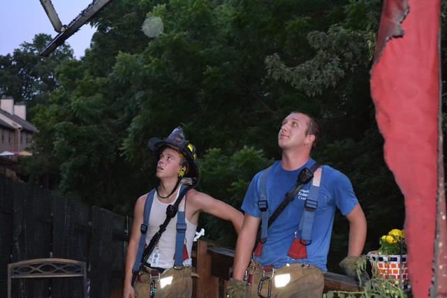 Deck Fire on Shropshire Dr, East Bradford Township, July 2012.