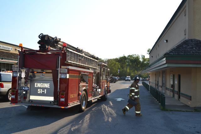 Commercial Building Fire in the Gay Street Plaza, West Chester Borough, July 2012.