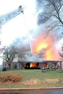 House fire on Knollwood Dr, West Goshen Township, November 2012.