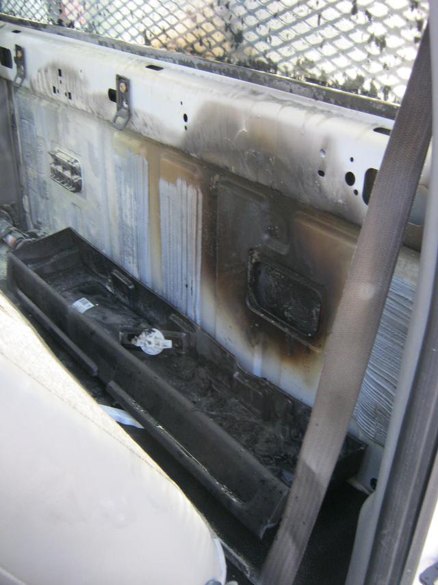 Truck fire on Downingtown Pike in East Bradford Township, April 2012. 