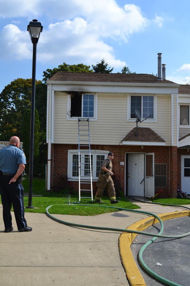 Apartment Fire in the 600 block of Downingtown Pike, West Chester Borough, September 2012.
