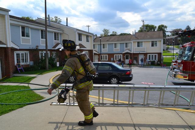 Apartment Fire in the 600 block of Downingtown Pike, West Chester Borough, September 2012.