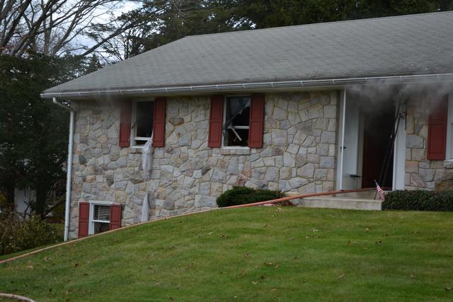 House fire on S Locust Ln, West Chester Borough, November 2012.