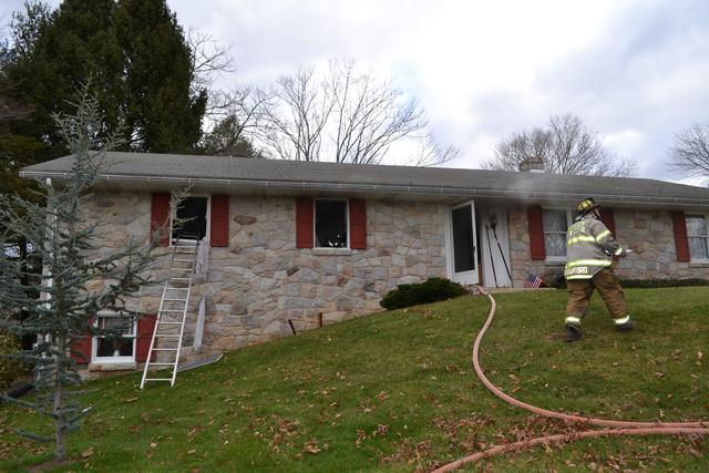 House fire on S Locust Ln, West Chester Borough, November 2012.