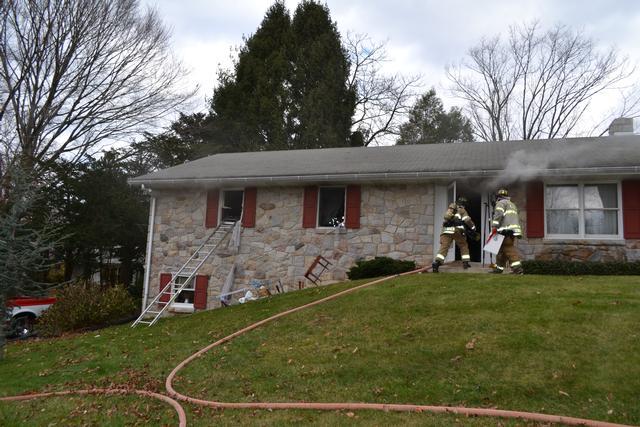 House fire on S Locust Ln, West Chester Borough, November 2012.