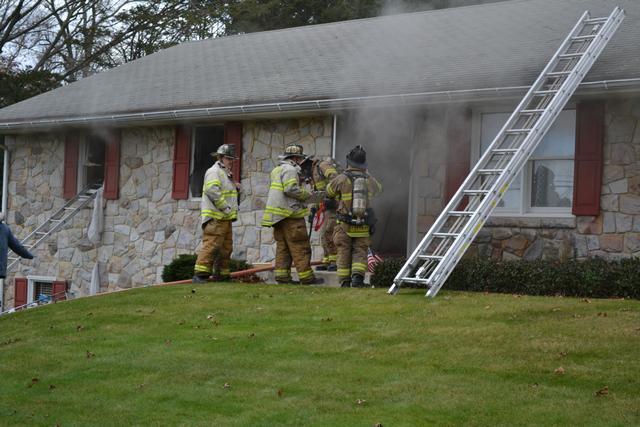 House fire on S Locust Ln, West Chester Borough, November 2012.