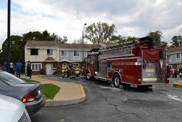 Apartment Fire in the 600 block of Downingtown Pike, West Chester Borough, September 2012.