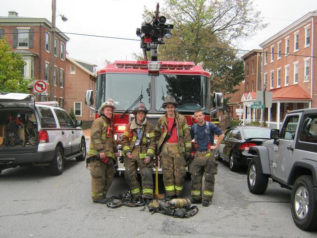 Apartment Fire in the 100 block of W Miner St, West Chester Borough, October 2012.