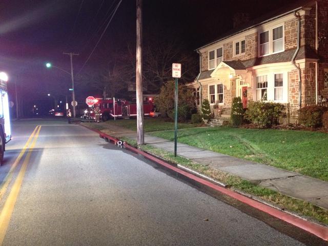 Garage fire to the rear of 336 Dean St, West Chester Borough, December 2012.