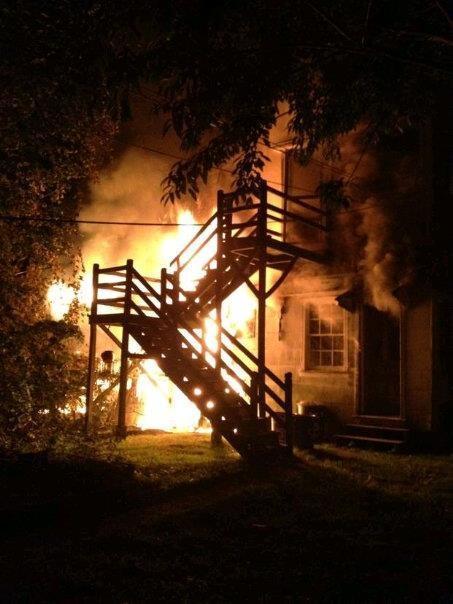 House Fire in the 500 block of S Walnut St, West Chester Borough, August 2012.