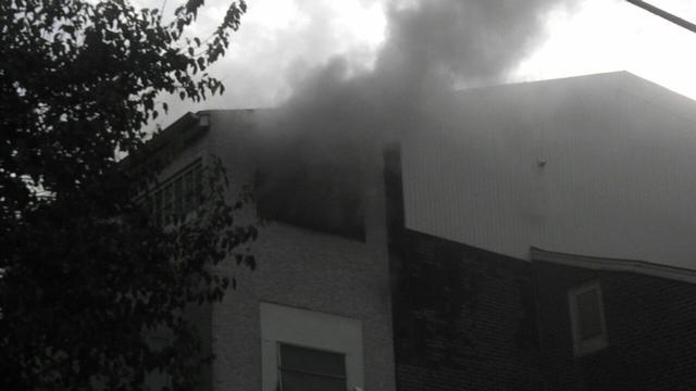 Apartment Fire in the 100 block of W Miner St, West Chester Borough, October 2012.