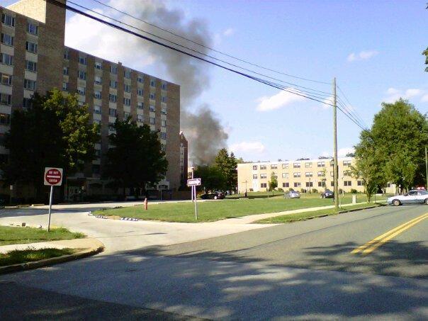 Apartment Fire at West Chester University, August 2012.