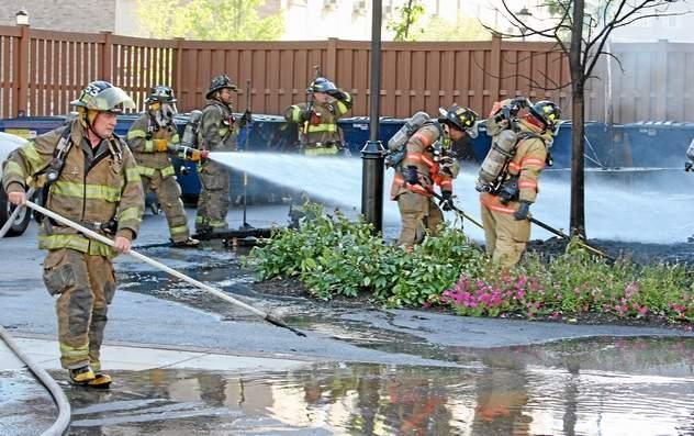 Apartment Fire at West Chester University, August 2012.