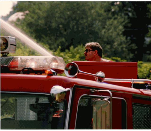 Barn Fire, Barn Hill and Blue Rock Roads, East Bradford Township.  June 1993.