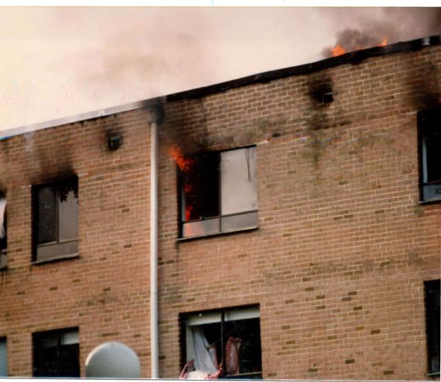 Multi Alarm Apartment Building Fire, Seven Oaks Apartments, West Chester Borough.  August 1992.