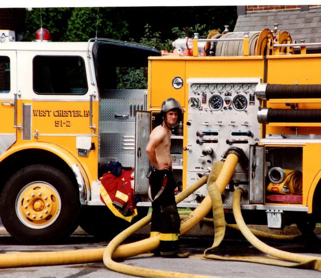 Multi Alarm Apartment Building Fire, Seven Oaks Apartments, West Chester Borough.  August 1992.