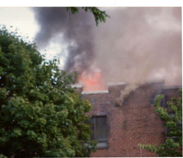 Multi Alarm Apartment Building Fire, Seven Oaks Apartments, West Chester Borough.  August 1992.