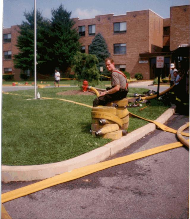 Multi Alarm Apartment Building Fire, Seven Oaks Apartments, West Chester Borough.  August 1992.