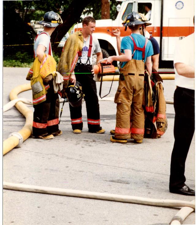 Multi Alarm Apartment Building Fire, Seven Oaks Apartments, West Chester Borough.  August 1992.